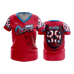 WOMENS V-NECK SANDLOT-CHIEFS-2