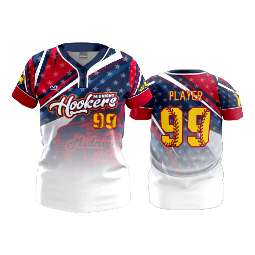 WOMENS 2-BUTTON SCOOP NECK LYCRA MESH MIDNIGHT-HOOKERS-2