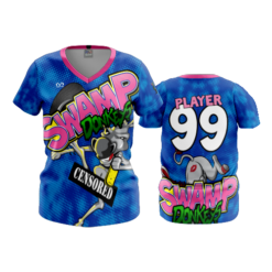 WOMENS V-NECK SWAMP-DONKEYS-2026-1