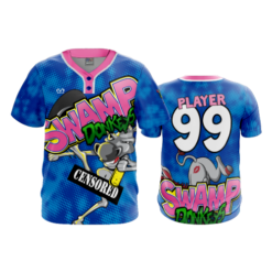 MENS 2-BUTTON SCOOP NECK LYCRA MESH SWAMP-DONKEYS-2026-1