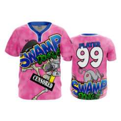 MENS 2-BUTTON SCOOP NECK LYCRA MESH SWAMP-DONKEYS-2026-2