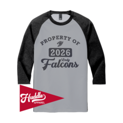 DISTRICT ¾ RAGLAN SLEEVE FAIRFIELD-FALCONS