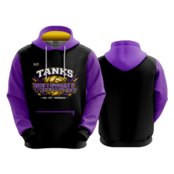 3 POCKET TERRY FLEECE HOODY UNIOTO-VOLLEYBALL-SPIRIT