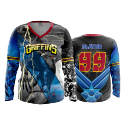 WOMENS V-NECK LONGSLEEVE GRIFFINS-REMAKE
