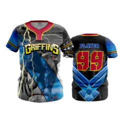 WOMENS NO BUTTON SCOOP NECK GRIFFINS-REMAKE