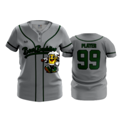 WOMENS 2-BUTTON SCOOP NECK LYCRA MESH BEER-BUDDIES-1