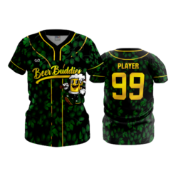 WOMENS 2-BUTTON SCOOP NECK LYCRA MESH BEER-BUDDIES-2