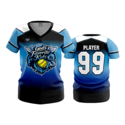 WOMENS V-NECK GODS-FAVORITE-KIDS-1