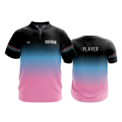 UNISEX QUARTER ZIP MICRO FIBER SHORT SLEEVE OHIO-CYCLONES-1