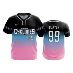 MENS 2-BUTTON SCOOP NECK LYCRA MESH OHIO-CYCLONES-1