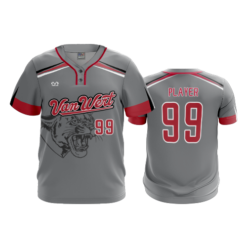 MENS 2-BUTTON SCOOP NECK LYCRA MESH VAN-WERT-1