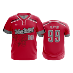 MENS 2-BUTTON SCOOP NECK LYCRA MESH VAN-WERT-2