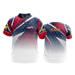 UNISEX QUARTER ZIP MICRO FIBER SHORT SLEEVE MIDNIGHT-HOOKERS-ADD