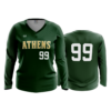 WOMENS V-NECK LONGSLEEVE ATHENS-BULLDOGS-1