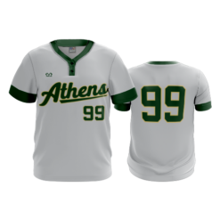 MENS 2-BUTTON SCOOP NECK LYCRA MESH ATHENS-BULLDOGS-2