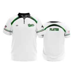 UNISEX QUARTER ZIP MICRO FIBER SHORT SLEEVE EASTERN-EAGLES-1