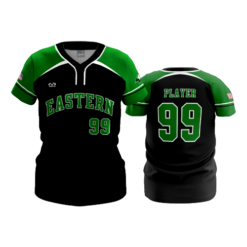 WOMENS 2-BUTTON SCOOP NECK LYCRA MESH EASTERN-EAGLES-2