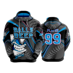 UNISEX FLEECE HOODY BALLZ-DEEP-1