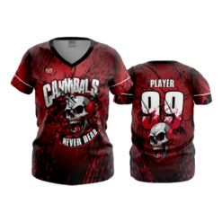 WOMENS V-NECK CANNIBALS-1