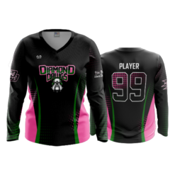 WOMENS V-NECK LONGSLEEVE DIAMOND-DAWGS-26-1