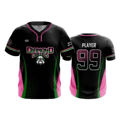 MENS 2-BUTTON SCOOP NECK LYCRA MESH DIAMOND-DAWGS-26-1