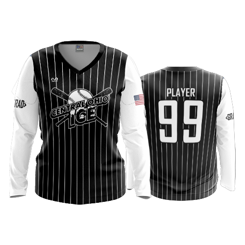 WOMENS V-NECK LONGSLEEVE CENTRAL-OHIO-ICE-1