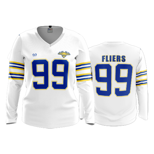 WOMENS V-NECK LONGSLEEVE CLYDE-FLIERS-1