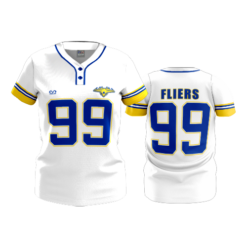 WOMENS 2-BUTTON SCOOP NECK LYCRA MESH CLYDE-FLIERS-1