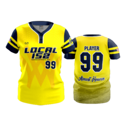 WOMENS 2-BUTTON SCOOP NECK LYCRA MESH PLUMBERS-AND-PIPE-LOCAL-1