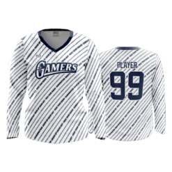 WOMENS V-NECK LONGSLEEVE GAMERS-1