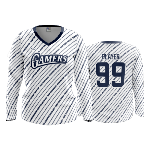 WOMENS V-NECK LONGSLEEVE GAMERS-1