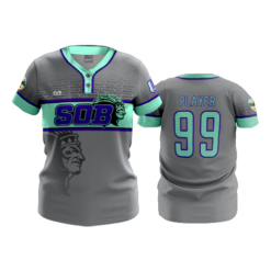 WOMENS 2-BUTTON SCOOP NECK LYCRA MESH SO-BRAVES-2026-2