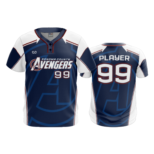 MENS 2-BUTTON SCOOP NECK LYCRA MESH SONOMA-COUNTY-AVENGERS-2