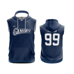 MENS FLEECE HOODY SLEEVELESS GAMERS-ADD
