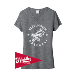 PORT WOMENS V-NECK T-SHIRT STEELHAWKS-FR