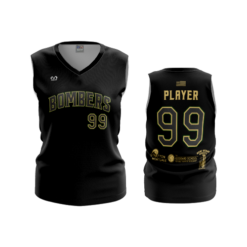 WOMENS V-NECK SLEEVELESS BOMBERS-FP-SLVLESS