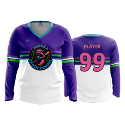 WOMENS V-NECK LONGSLEEVE TOPEKA-TRASH-PANDAS-2