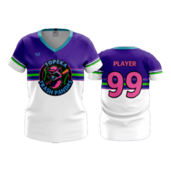 WOMENS V-NECK TOPEKA-TRASH-PANDAS-2