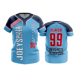 WOMENS NO BUTTON SCOOP NECK JOEYS-PIZZA-1