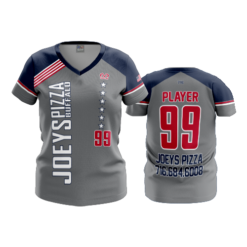 WOMENS V-NECK JOEYS-PIZZA-2