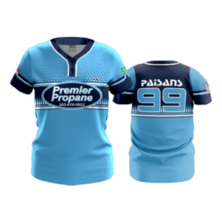 WOMENS 2-BUTTON SCOOP NECK LYCRA MESH PREMIER-PROPANE