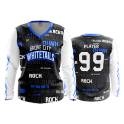 WOMENS V-NECK LONGSLEEVE GROVE-CITY-WHITETAILS-1