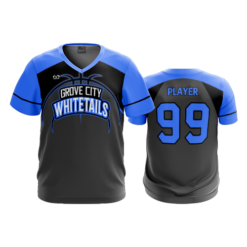 MENS SPORT V-NECK GROVE-CITY-WHITETAILS-2