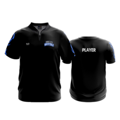 UNISEX QUARTER ZIP MICRO FIBER SHORT SLEEVE GROVE-CITY-WHITETAILS-ADD