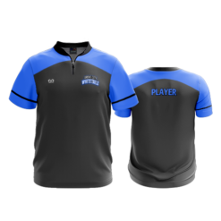 UNISEX QUARTER ZIP MICRO FIBER SHORT SLEEVE GROVE-CITY-WHITETAILS-ADD