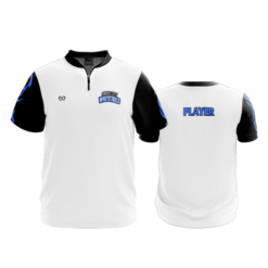 UNISEX QUARTER ZIP MICRO FIBER SHORT SLEEVE GROVE-CITY-WHITETAILS-ADD