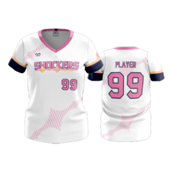 WOMENS V-NECK SHOCKERS-PINK