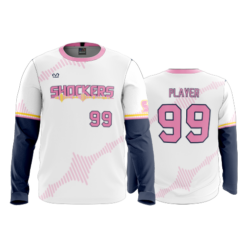 MENS SPORT CREW NECK LONGSLEEVE SHOCKERS-PINK