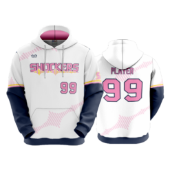 UNISEX FLEECE HOODY SHOCKERS-PINK