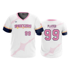 MENS SPORT V-NECK SHOCKERS-PINK
